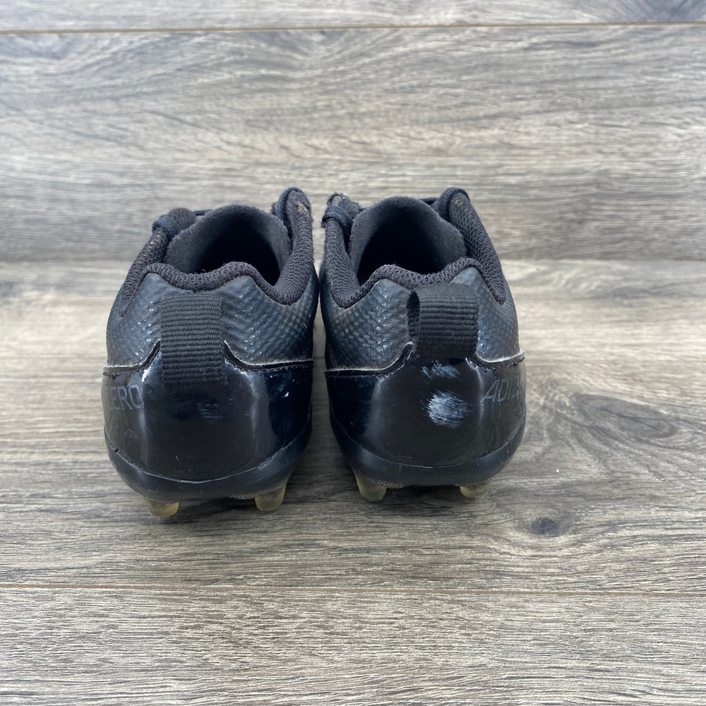 adidas Adizero Football Cleats Kids Size 1.5 Black Textured Low Top ID1458 - Picture 7 of 9